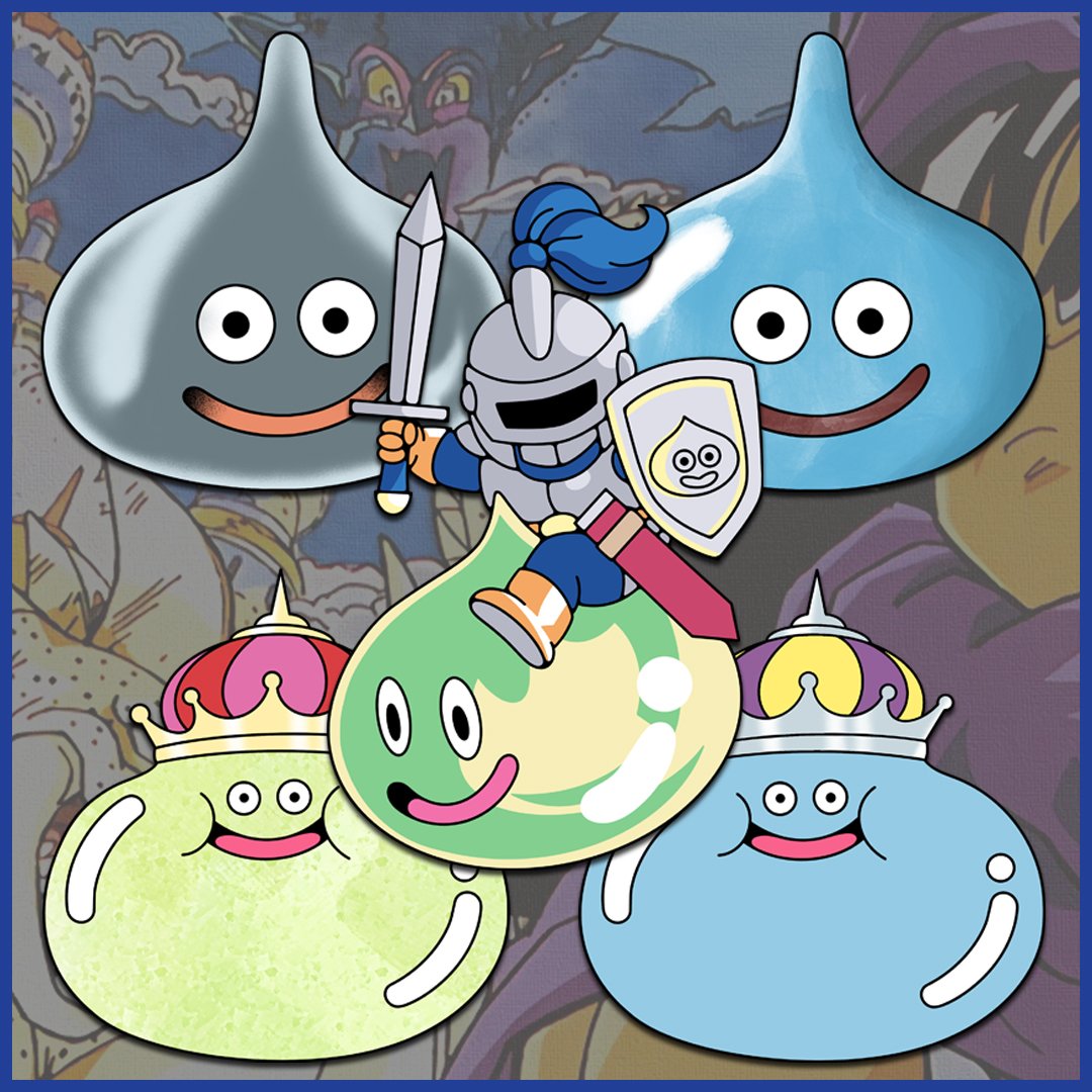 Dragon Quest V Slime Crew Sticker Pack Preorder | Wind Scene Design