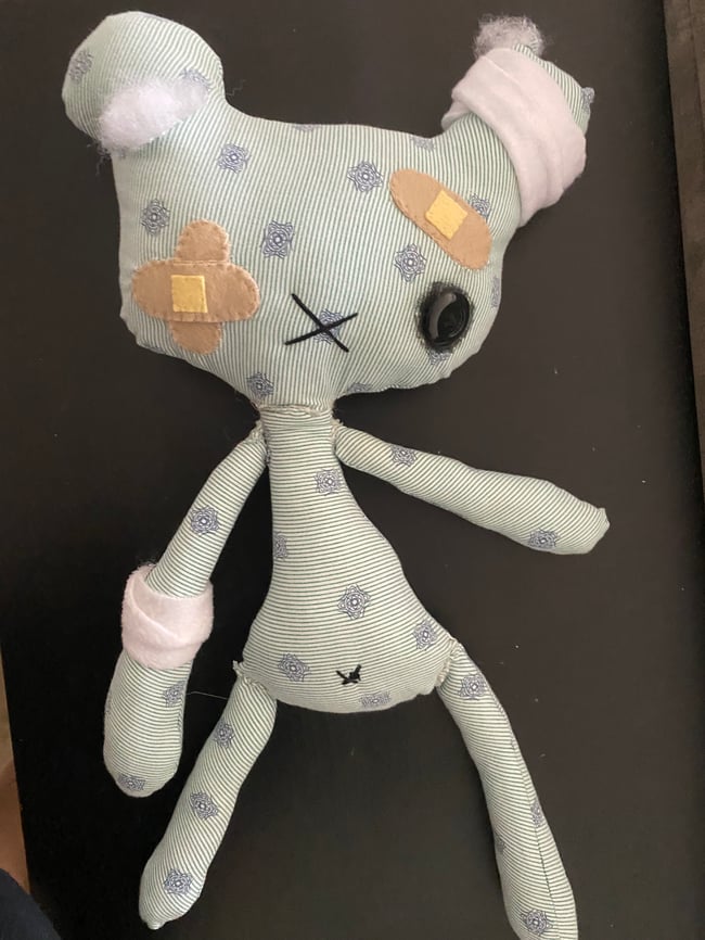SOLD Psychward teddy