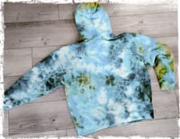 Image 2 of Blue Lagoon- Ice Dyed Hoodie- Men's Large