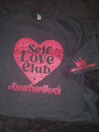 Image 3 of SELF LOVE CLUB GLITTER TEES