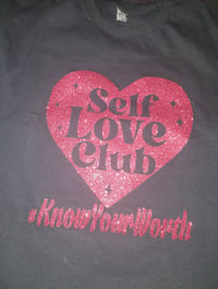 Image 5 of SELF LOVE CLUB GLITTER TEES