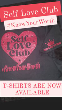 Image 1 of SELF LOVE CLUB GLITTER TEES