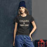 Image 1 of CIGARS R TRES CHIC Women's short sleeve t-shirt
