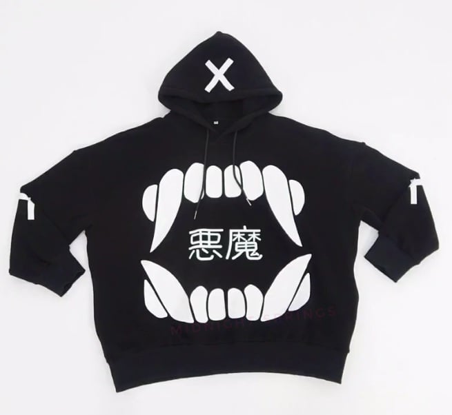 Image of PREORDER "Akuma" Hoodie - Unisex Oversized M-4XL