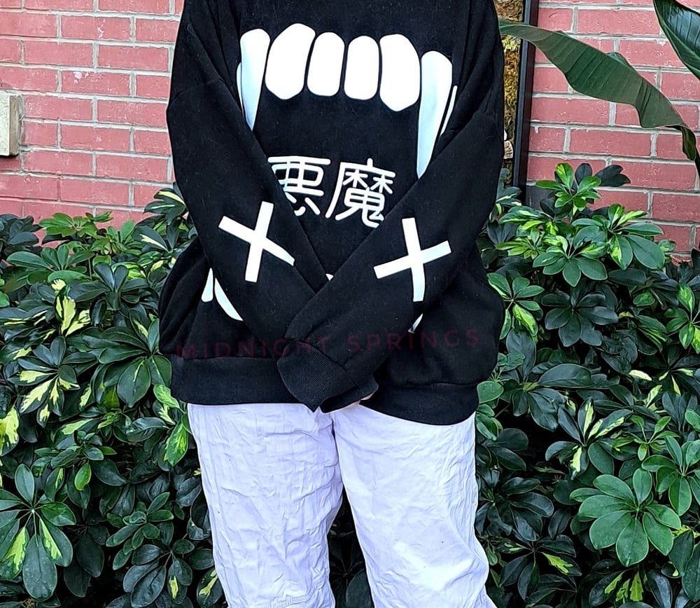 Image of PREORDER "Akuma" Hoodie - Unisex Oversized M-4XL