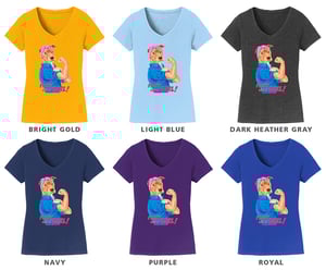 Image of Fight Like A Girl Ladies V-Neck