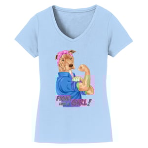 Image of Fight Like A Girl Ladies V-Neck
