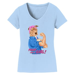 Image of Fight Like A Girl Ladies V-Neck