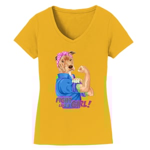 Image of Fight Like A Girl Ladies V-Neck