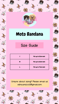 Image 5 of Personalized Motocross / Supercross front plate Dog Bandana 