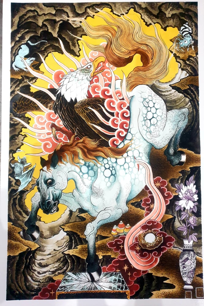 Image of Horse and Eagle