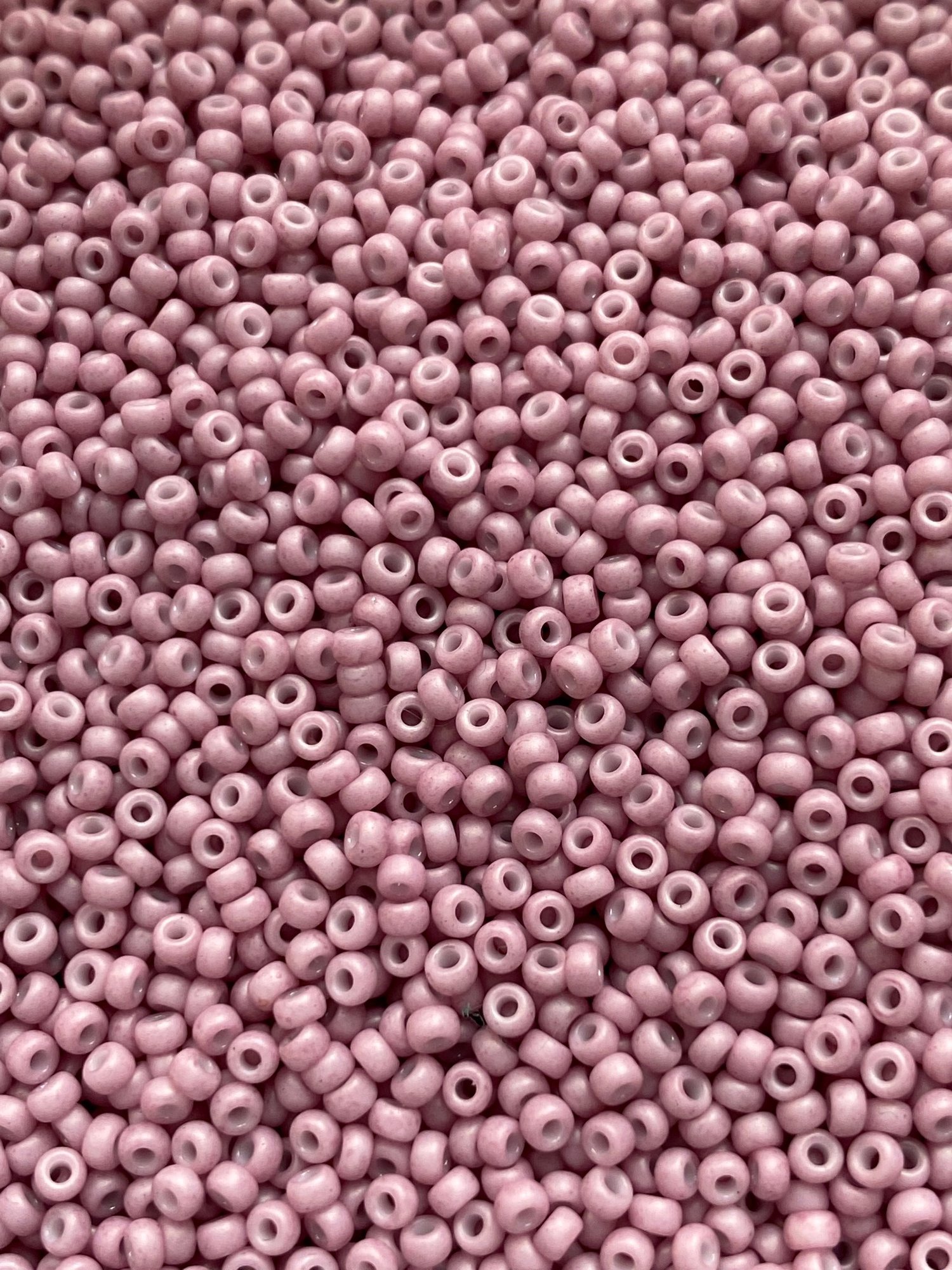 Opaque matte antique rose, Miyuki seed beads