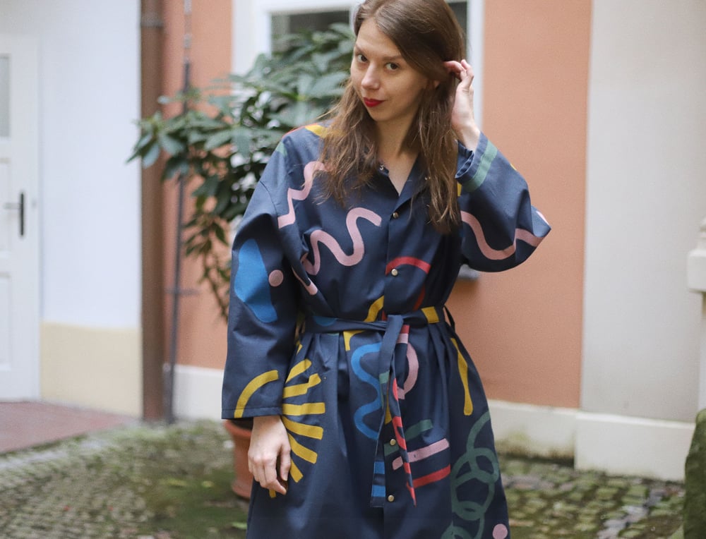 Image of DARK BLUE DRESS