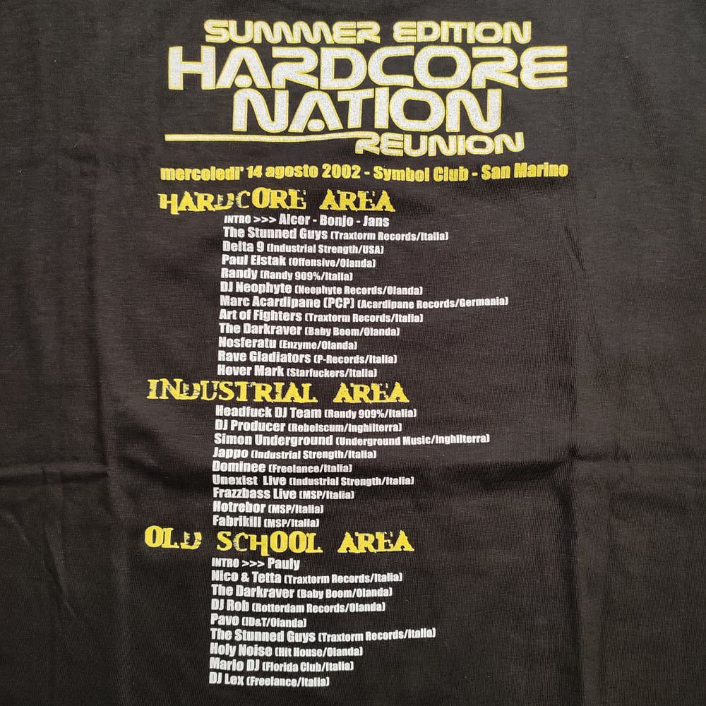 Hardcore Nation Reunion 2002 t-shirt 
