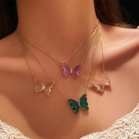 Butterfly Crystal Necklace