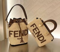Image 1 of FF Straw Mini Bag