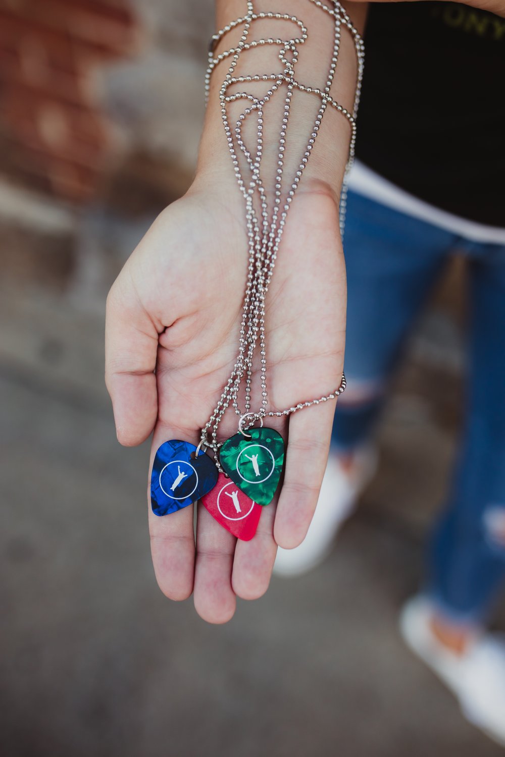 Image of Guitar pick necklace