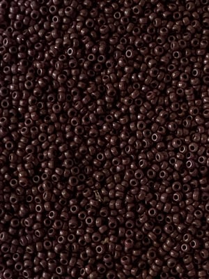 Opaque chocolate, Miyuki seed beads 