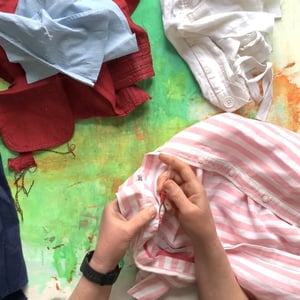 Painting With Repurposed Textiles - with Tansy Hargan. Saturday 1st and Sunday 2nd July 2023