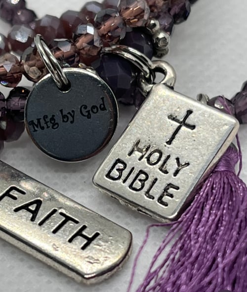 Image of FAITH HOLY BIBLE BEAD BRACELET