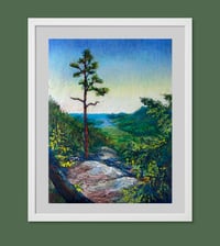 Image 4 of High Coast | Original oil pastell drawing | 30x40 cm