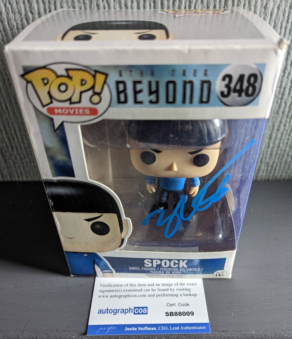 Zachary Quinto Star Trek Beyond Spock Signed Funko