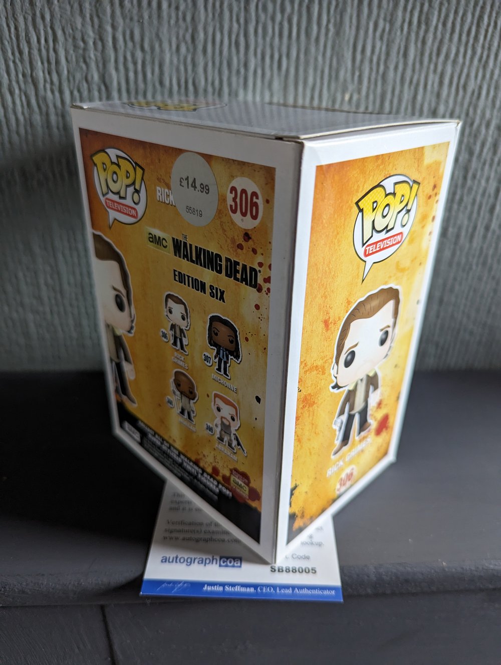 Andrew Lincoln TWD Rick Grimes Signed Funko Pop