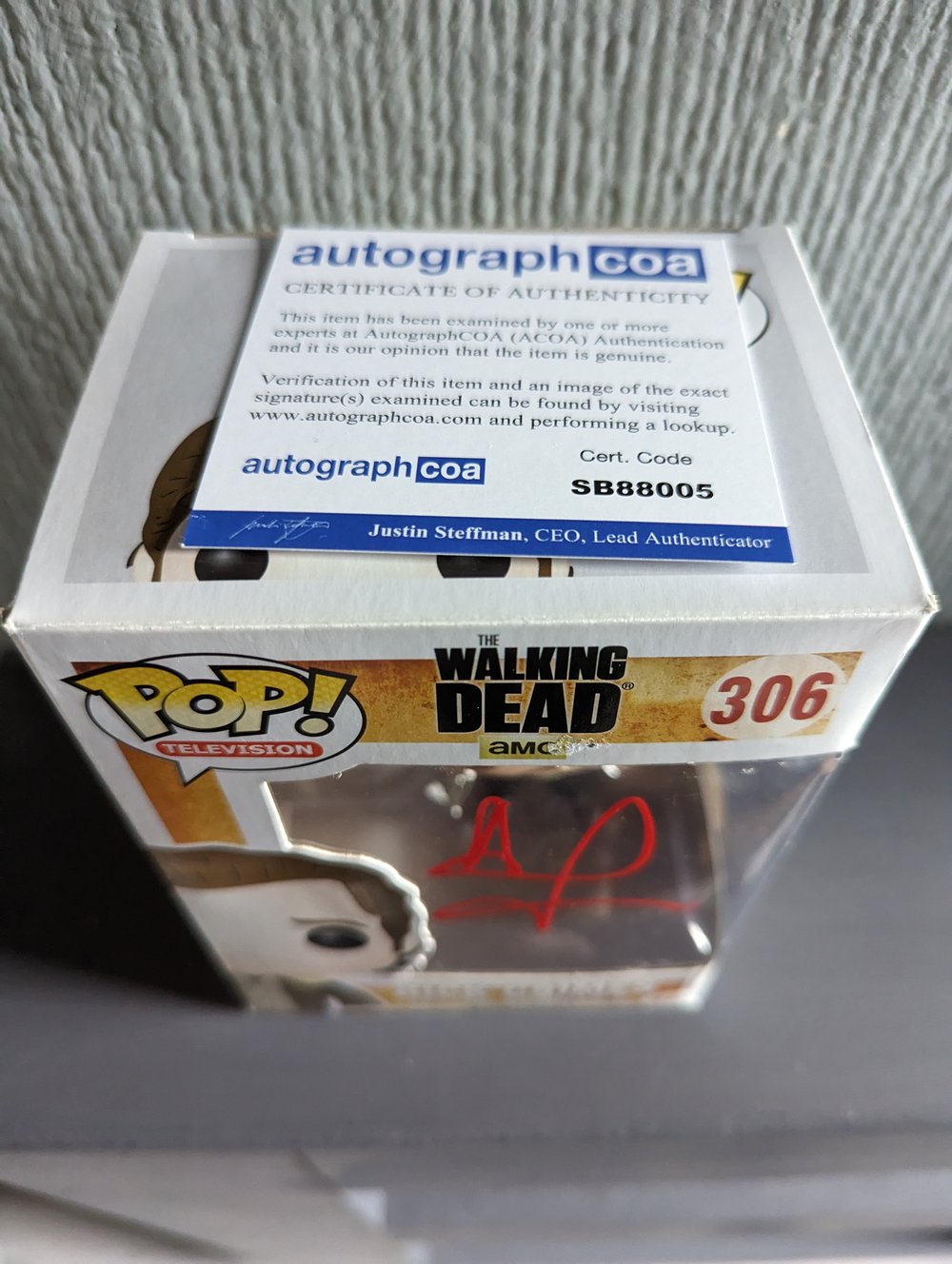 Andrew Lincoln TWD Rick Grimes Signed Funko Pop