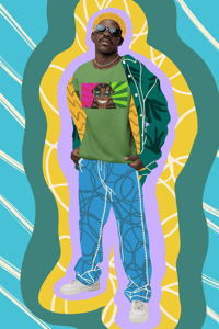 Image 2 of Pop of color mens t-shirt