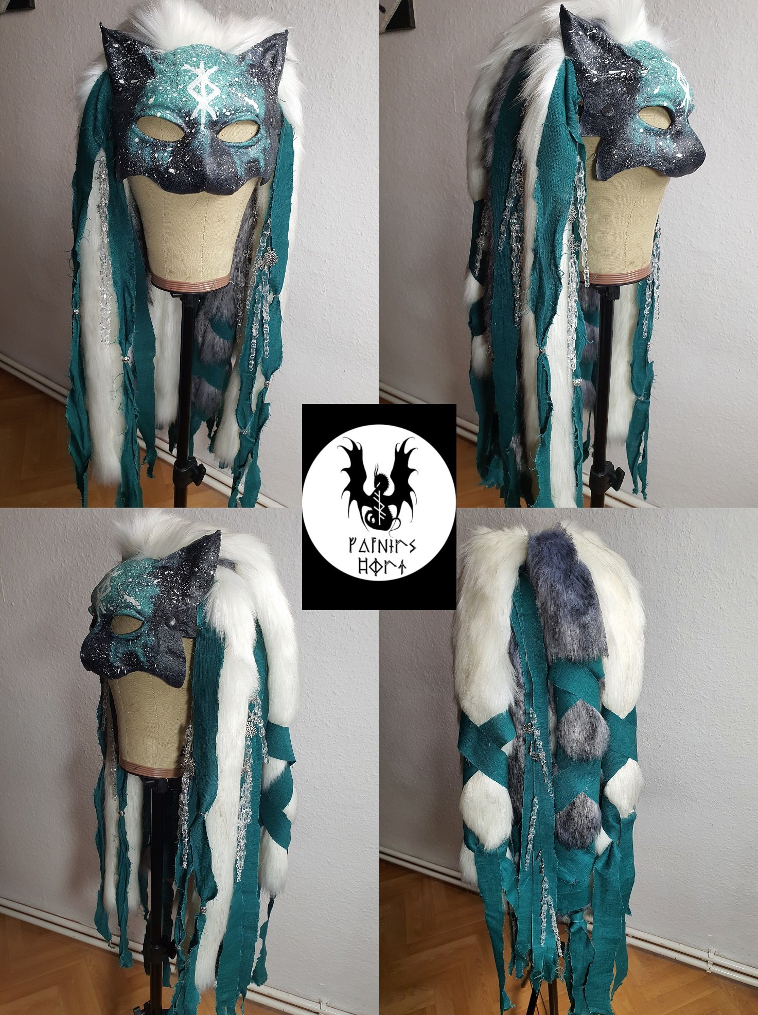 Image of Luchs Maske "Eishüter"/ Lynx Mask "Guardian of Ice"