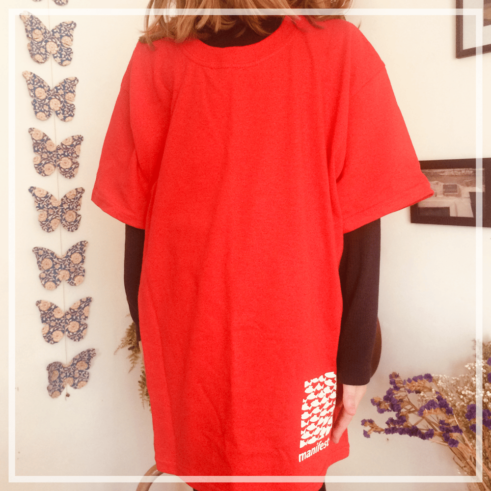 BITE BACK T-Shirt, Red/White