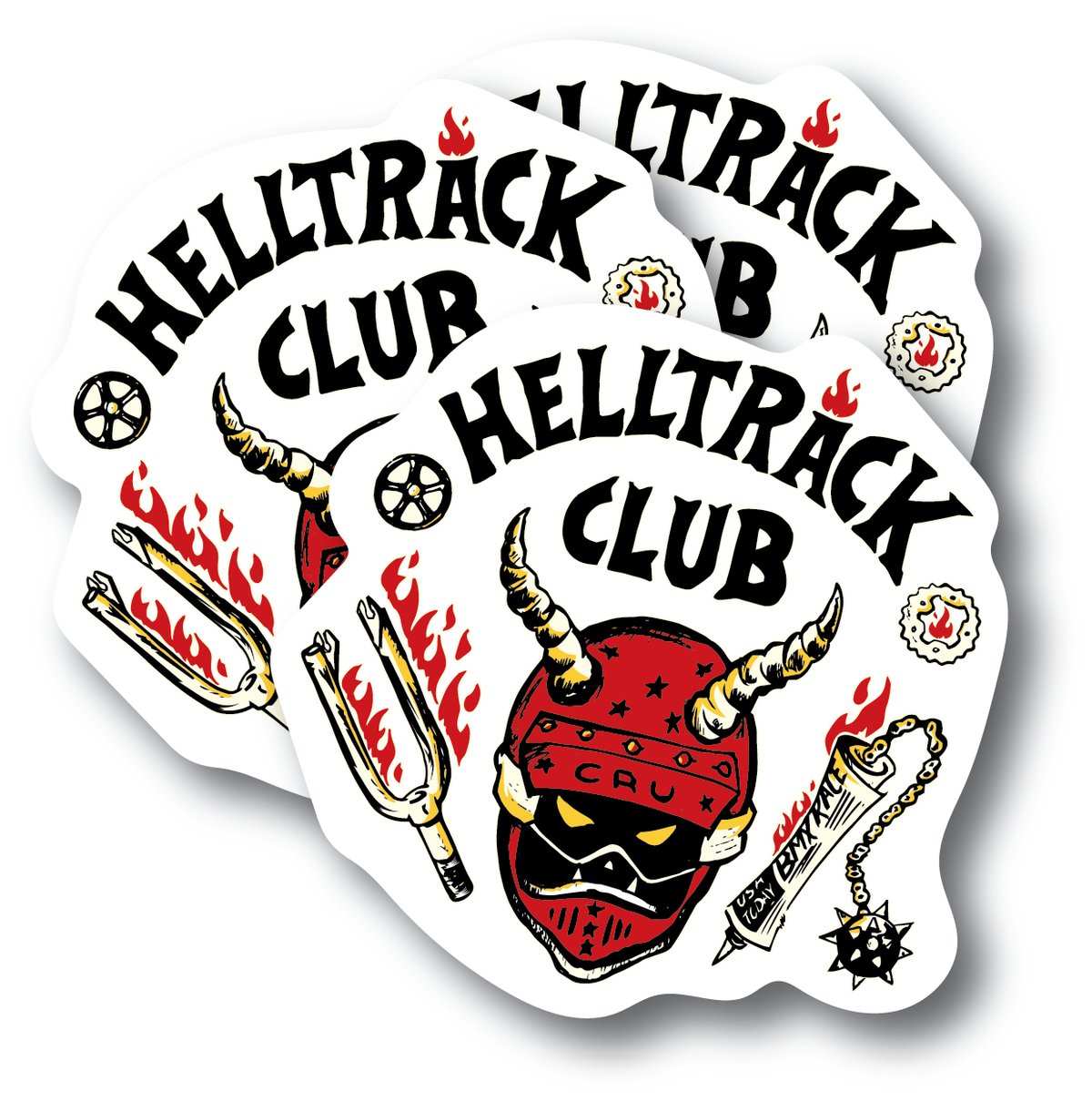 Image of HELLTRACK CLUB STICKERS