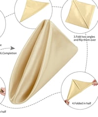 Gold table napkins 20 x20