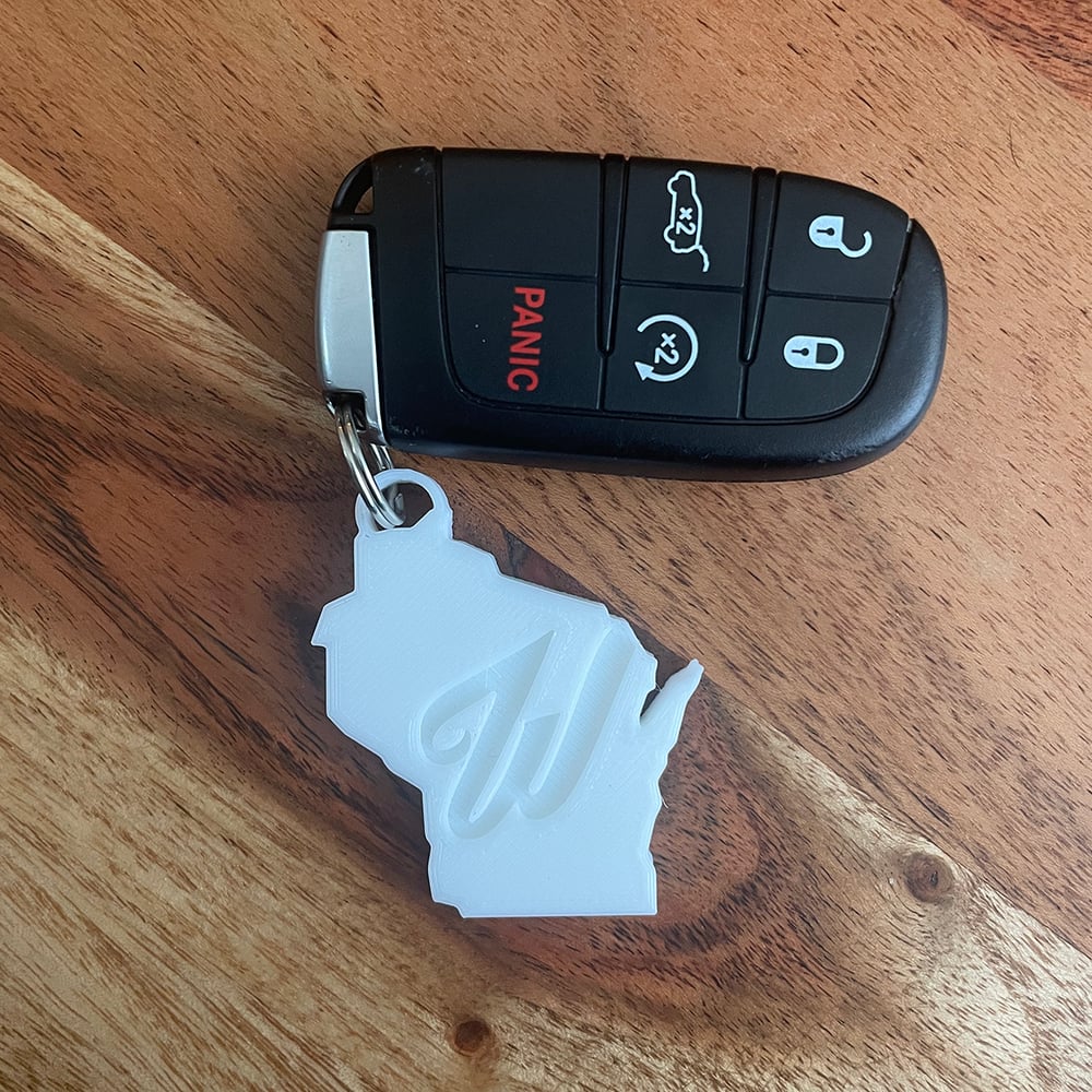 Image of Wiscy Keychain Fob IN 3 COLORS