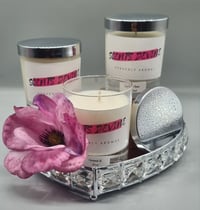 Image 1 of Medium clear glass jar scented candle