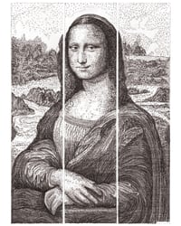 Image 1 of PRE ORDER Large Limited Edition of 49 Mona Lisa, A2 (59.4cm x 42cm) Hand-Signed