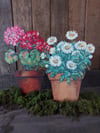 Potted Daisy Standing Decoration 