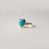 Sleeping Beauty Turquoise Heart Ring