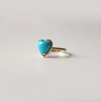 Image 2 of Sleeping Beauty Turquoise Heart Ring
