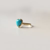 Image 3 of Sleeping Beauty Turquoise Heart Ring