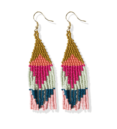 Image of Lennon Multicolor Triangle Earrings