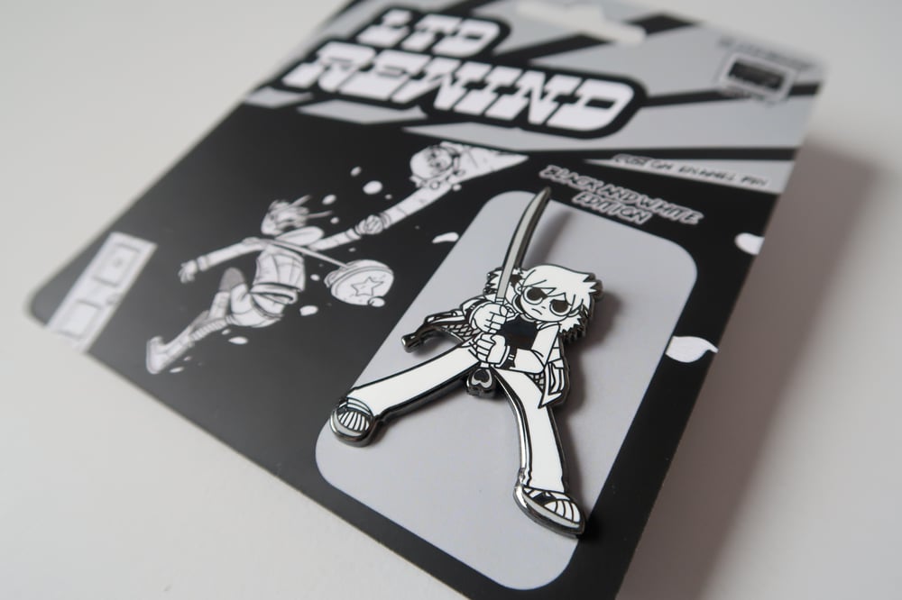 Scott Pilgrim Sword - Black & White Hard Enamel Pin