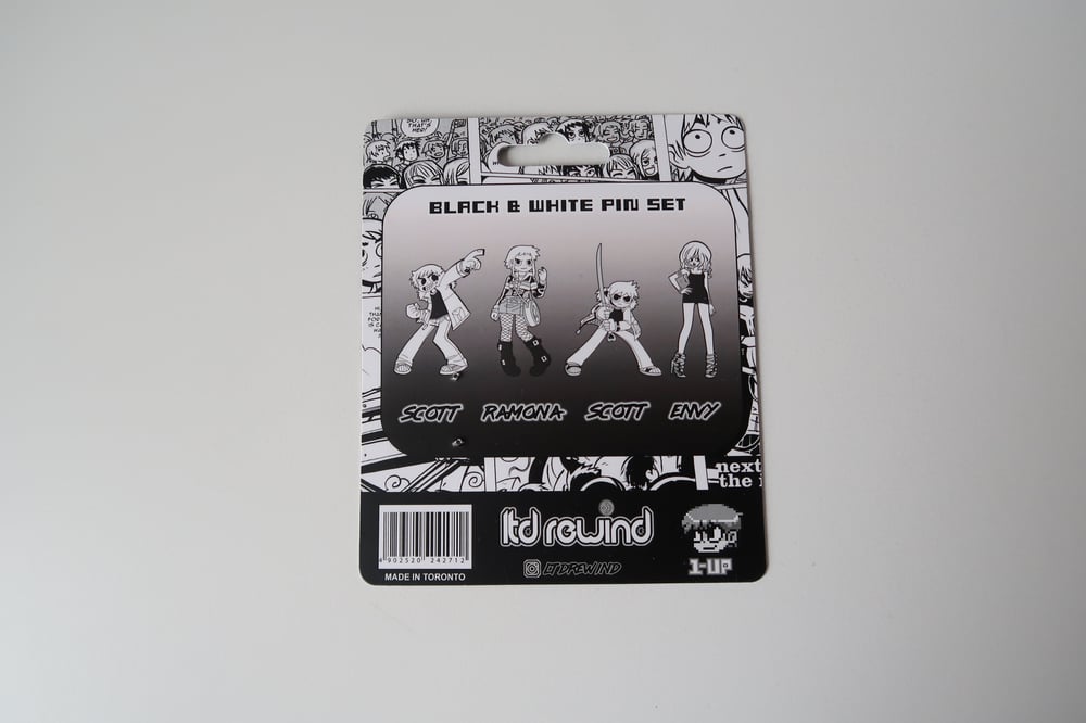 Envy Adams - Black & White Hard Enamel Pin