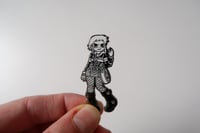 Image 4 of Ramona Flowers - Black & White Hard Enamel Pin