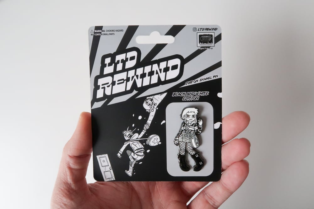 Ramona Flowers - Black & White Hard Enamel Pin