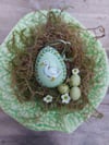Duck - Handpainted Ceramic Egg 