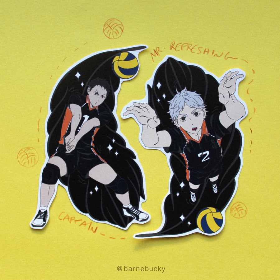 Image of Daichi & Sugawara [stickers]