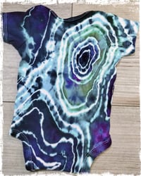 Image 2 of Geode Baby- Ice Dyed Onesie- Size 3-6 month