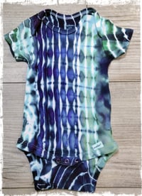 Image 1 of Good Vibrations -Ice Dyed Onesie- Size 3-6 month