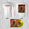 CORPSEGRINDER LONGSLEEVE (WHITE) W/ LP (YELLOW)